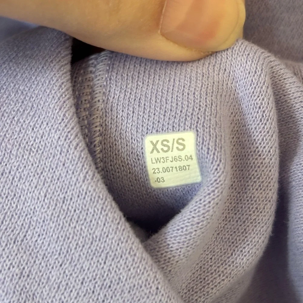 NWT!🍋Lululemon Scuba Oversized Funnel Neck Half Zip🍋X-Small/Small. Lilac Smoke - Picture 14 of 15